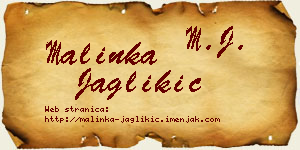 Malinka Jaglikić vizit kartica